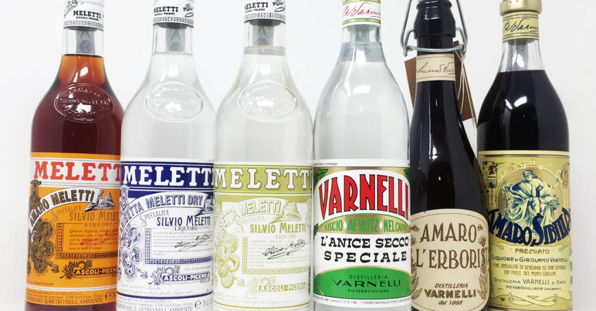 Liquori stock 4 mignon anice anisetta mistrà distillerie Meletti Varnelli  Marche