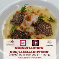 Cena di tartufo con la chef Michela Domizi della Sella di Pitino e vini PROVIMA