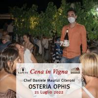 Dinner in the vineyard Saputi - Chef Daniele Citeroni OSTERIA OPHIS