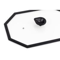 Octagonal lid tempered glass cover Luchetti