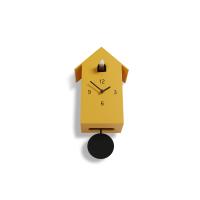 ZUBA dahlia yellow case Wall Cuckoo Clock Domeniconi Made in Italy