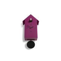 Zuba 217 viola orologio cucu Domeniconi a forma di casetta di legno