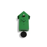 ZUBA emerald green Domeniconi Modern Wall Cuckoo Clock