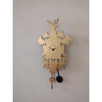 Mignon foglia oro Diamantini Domeniconi piccolo orologio design con pendolo