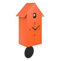 ZUBA arancio orologio da parete linea Meridiana in legno laccato F.lli Domeniconi