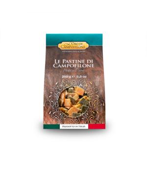 Three-colored egg pasta Carassai 250gr High quality Campofilone pasta for soups