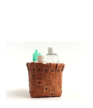CRISPINO container in woven leather Be-ars