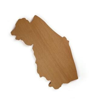 Wooden cutting board shape Marche region