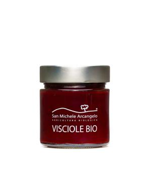 Organic sour cherry compote italian San Michele Arcangelo - BIO