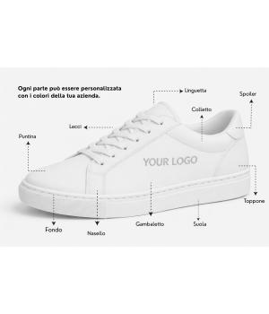 Sneaker Personalisierbare mit gesticktem Logo Meraviglia