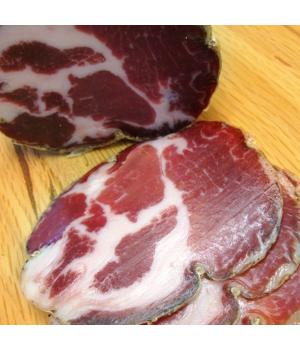 LONZA Recchi slice Capocollo of Italian pork cured artisan salami