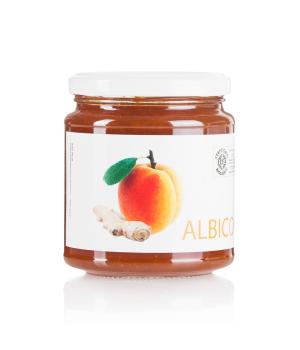 Organic apricot and ginger compote San Michele Arcangelo synthesis of taste