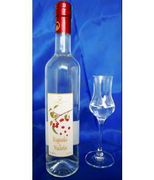 GRAPPA dew of sour cherry liqueur in bottles of 50cl Alcohol 43%