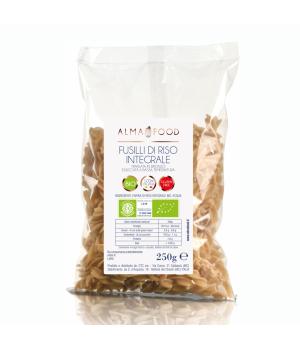 Organic Rice Alma Food FUSILLI Italian gluten-free wholemeal pasta