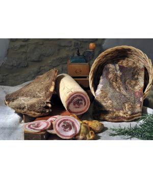 Rolled bacon "PANCETTA" Alto Nera norcineria Marche