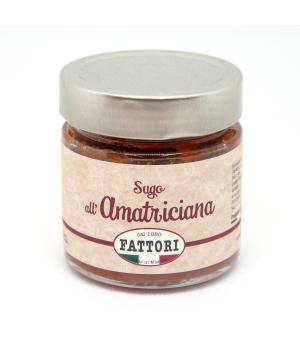 Sauce ready to AMATRICIANA 100% Italian tomato and without additives