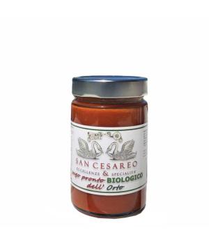 Ready-made sauce from the garden San Casareo Italian organic product