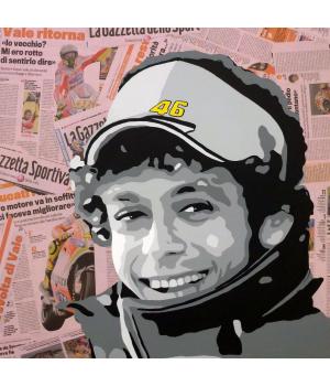 Valentino ROSSI Hand-painted Certificate of Authenticity