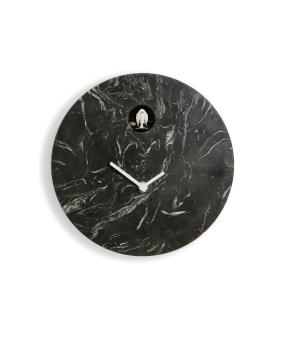 Cioni black Marquina marble wall cuckoo clock Domeniconi brand