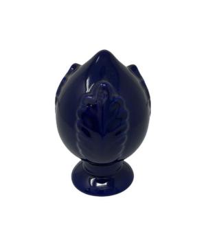 Pigna decorativa in ceramica colore blu - La Ginestra Pollenza