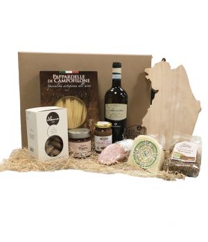 GustoTabacco Habano Christmas package with typical products of the Marche
