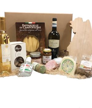 Kit GustoTabacco Kentucky Christmas package with typical products of the Marche