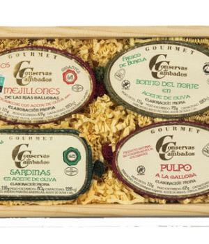 Cofanetto regalo 4 eccellenze Conservas Cambados 4x120 gr