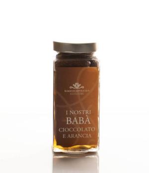 Baba cioccolato e sciroppo liquoroso a base di arancia Roberto Cantolacqua