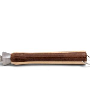 Handle four in light/dark two-tone beech wood Luchetti collection