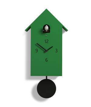 ZUBA duchamp green Modern Wall Cuckoo Clock