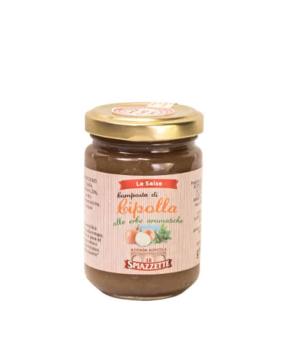 Kompott mit Zwiebeln und aromatischen Kräutern der Sibillini Le Spiazzette
