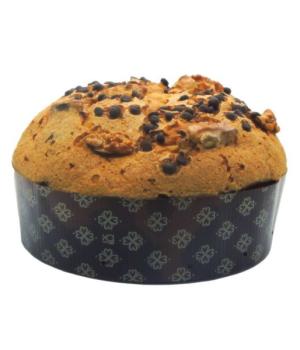 Panettone cioccolato noci fondente e accenno di amaro Cardena alta pasticceria artigianale