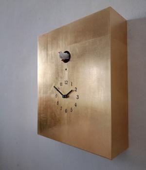 223 foglia oro Diamantini Domeniconi Arcoiris orologio cucu parete appoggio