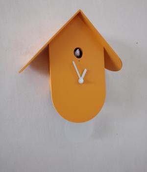 TITTI 2078 giallo dalia orologio cucu a parete Diamantini Domeniconi design moderno