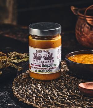 Sugo pronto con pomodori gialli e basilico San Casareo - BIO