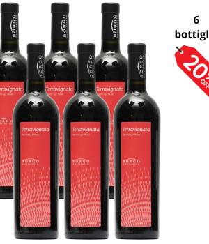 6 bottiglie Terravignata rosso Marche IGT Borgo Paglianetto - BIO