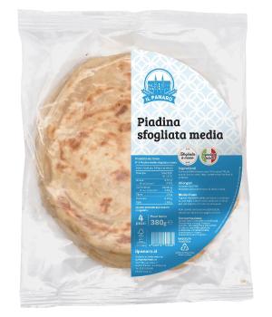 Piadina media Il Panaro sfogliata a mano confezione 4 pezzi dispensa