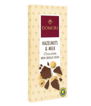 Domori tavoletta Antologia Cioccolato al latte Gianduja e Nocciole con criollo - 75g