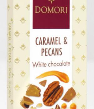 Domori tavoletta Antologia Cioccolato Bianco, Caramello e Noci Pecan - 75g