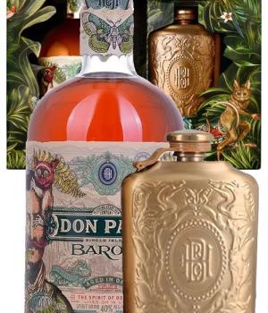 Rum Don Papa Baroko con fiaschetta, in gift box
