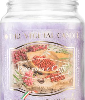 Candela profumata THD Vegetal Pepe rosa e Caffe