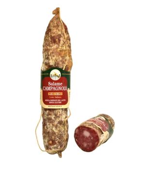 Salami mit Speckwürfeln dazu Funari