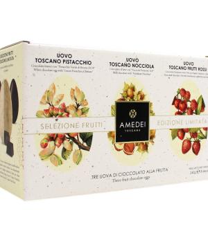 Amedei Uovo di cioccolato 3 da 80g Selezione Frutti
