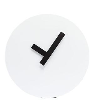 ANGOLO lacquered metal white wall and desk design clock