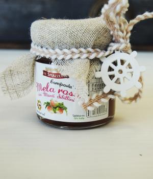 Favor for Baptism: pink apple jam from Sibillini typical product