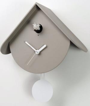 TITTI 2077 grigio talpa Moderno orologio cucu' e pendolo