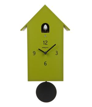 ZUBA duchamp green Modern Wall Cuckoo Clock