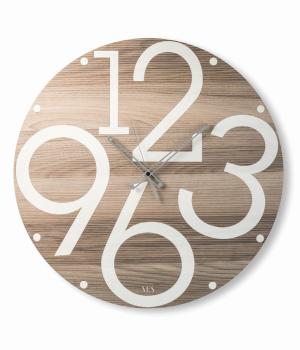 LUBALIN black VES design made in Italy Large Ø 60 Wall clock