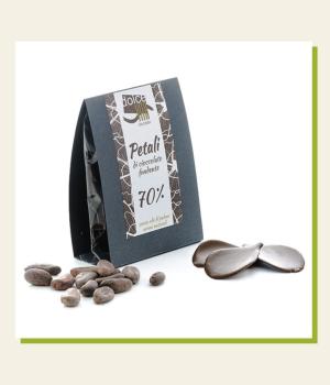 70% Dark Chocolate Petals Dolce Vita Quality handmade chocolate made in Italy