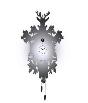 CUCU 373 acciaio inox specchiato Domeniconi orologio da parete Domeniconi